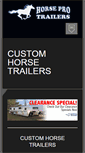 Mobile Screenshot of horseprotrailers.com